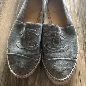 Chanel denim espadrilles